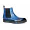 Emilio Franco "Guido" Ocean Blue Genuine Italian Calf Leather Ankle Boots.